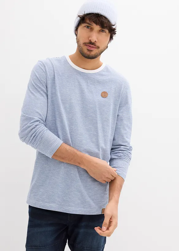 Maglia a maniche lunghe in puro cotone biologico, bonprix