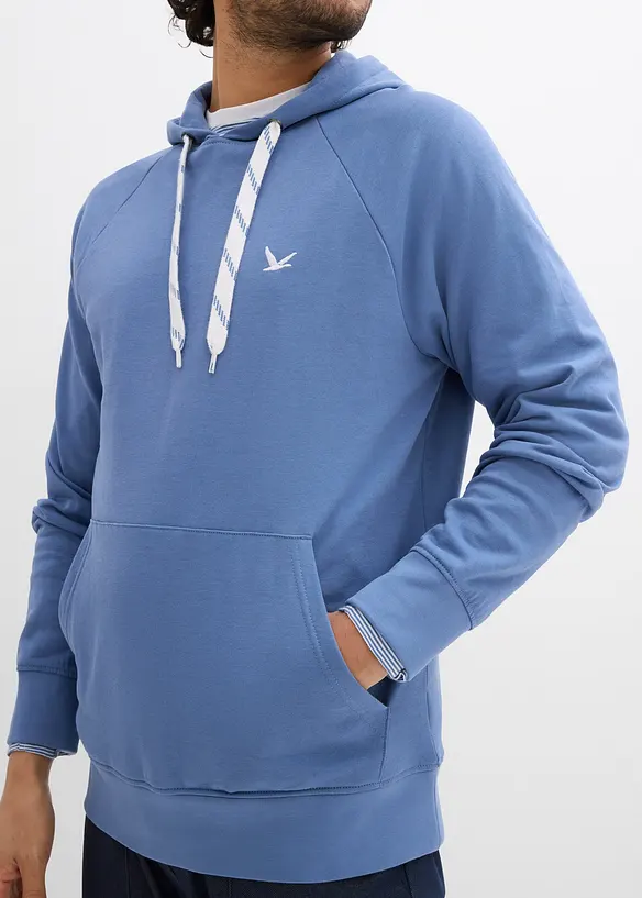 Felpa con cappuccio in puro cotone biologico, bonprix