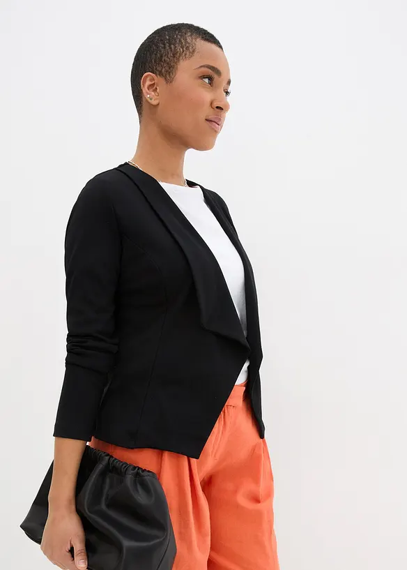 Blazer in jersey di misto viscosa, bonprix