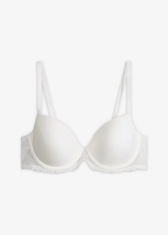 Reggiseno con coppe preformate e pizzo delicato, bonprix