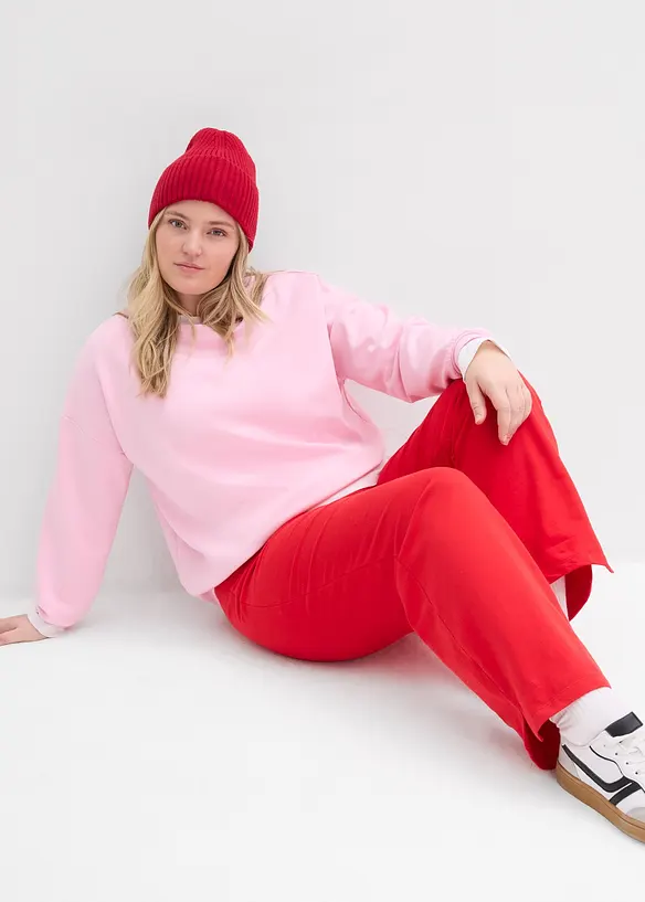 Pantaloni in felpa di puro cotone biologico, bonprix