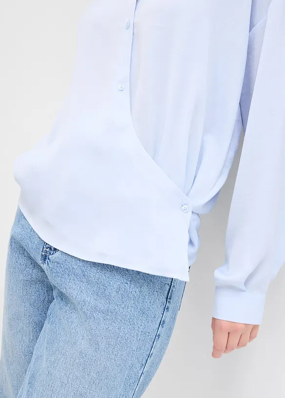 Camicia in satin fluente, bonprix