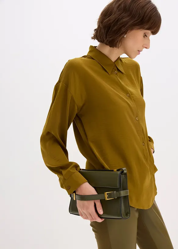 Camicia in satin fluente, bonprix