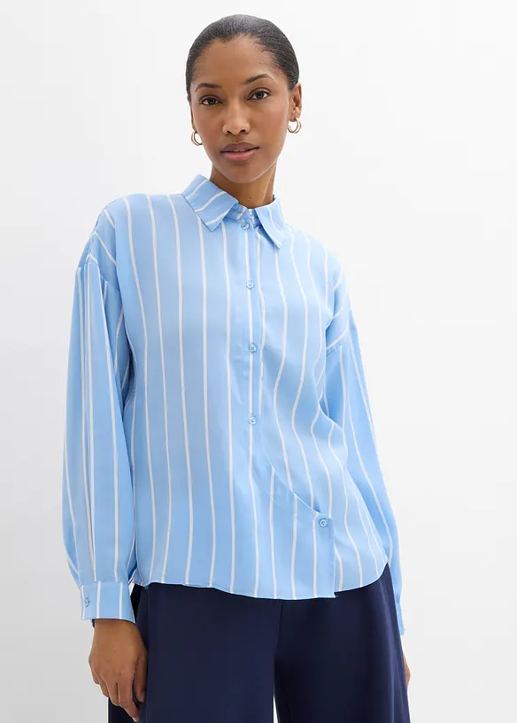 Camicia in satin fluente, bonprix