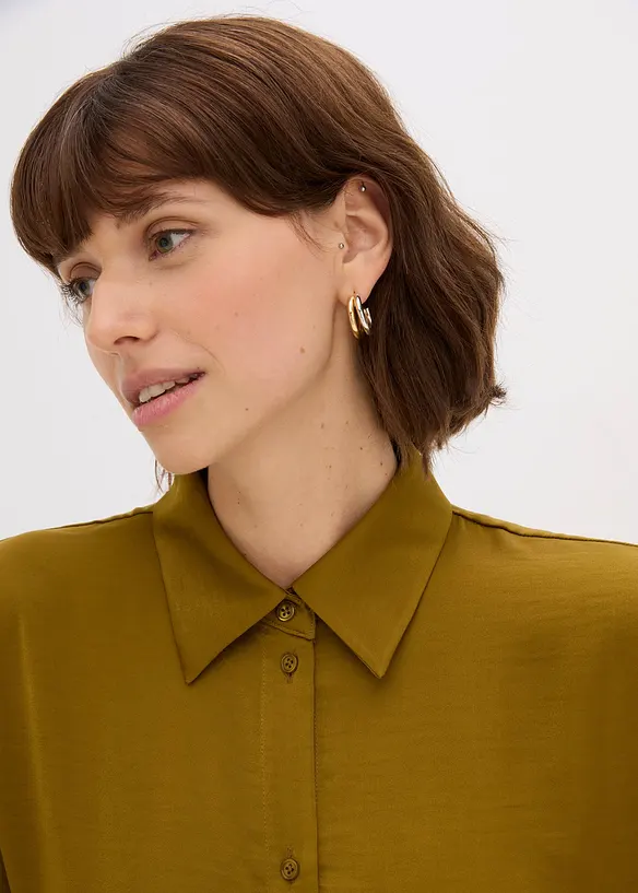 Camicia in satin fluente, bonprix