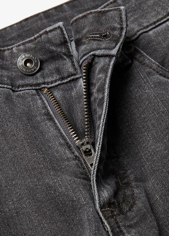 Jeans wide leg elasticizzati, vita media, bonprix