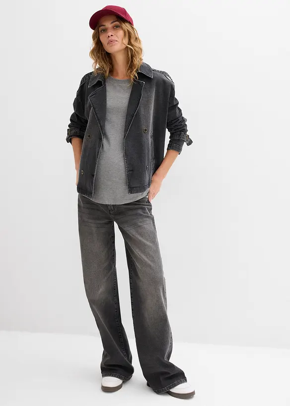 Maglia pr&eacute;maman / da allattamento con cotone biologico (pacco da 2), bonprix