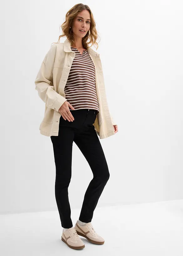 Jeans pr&eacute;maman 2 in 1 super elasticizzati, slim fit, bonprix