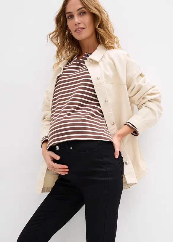 Jeans pr&eacute;maman 2 in 1 super elasticizzati, slim fit, bonprix