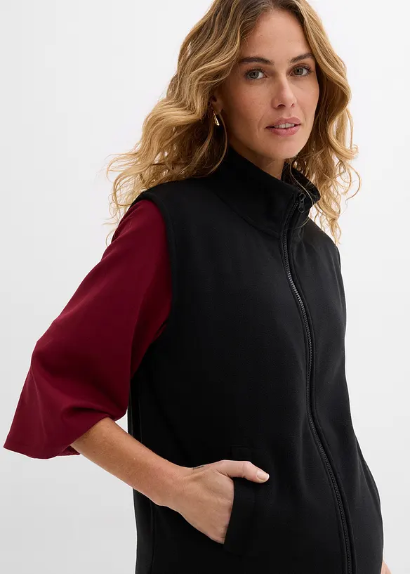 Gilet pr&eacute;maman 3 in 1 in pile con inserto babywearing, bonprix