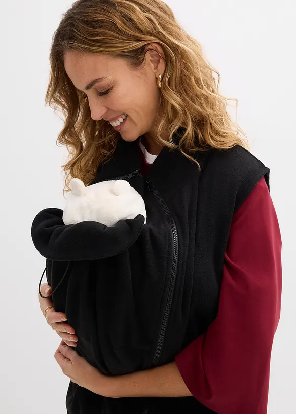 Gilet pr&eacute;maman 3 in 1 in pile con inserto babywearing, bonprix
