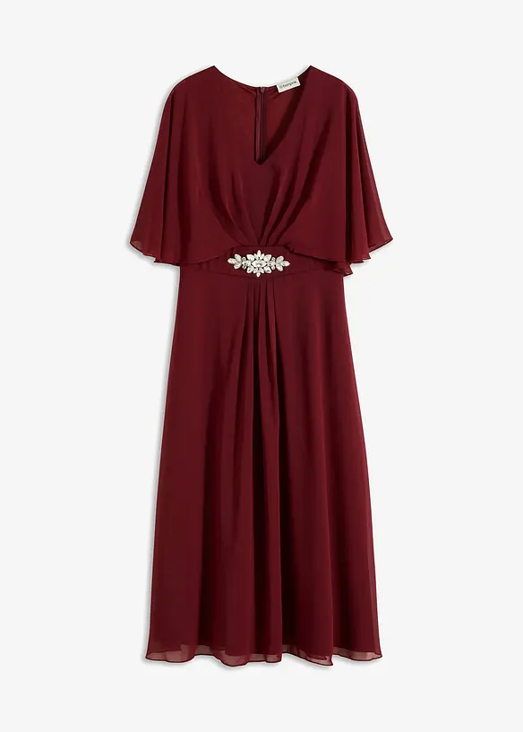 Abito in chiffon con applicazione di strass, bonprix