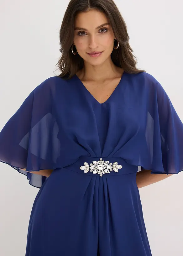Abito in chiffon con applicazione di strass, bonprix