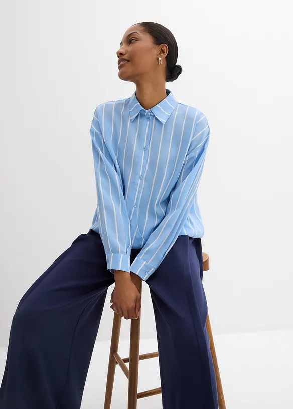 Camicia in satin fluente, bonprix