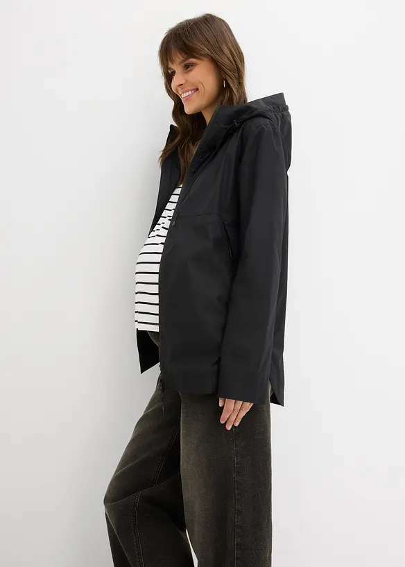 Giacca pr&eacute;maman ultraleggera impermeabile e antivento con inserto babywearing, bonprix