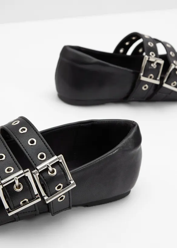 Ballerine stile Mary Jane con soletta imbottita, bonprix