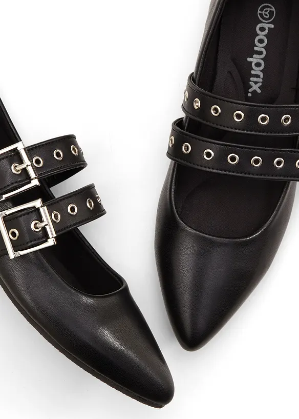 Ballerine stile Mary Jane con soletta imbottita, bonprix