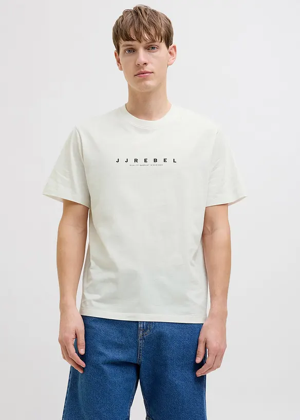 T-shirt JJ REBEL in puro cotone, loose fit, JJ REBEL