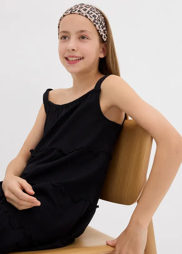 Abito con spalline in puro cotone biologico, bonprix