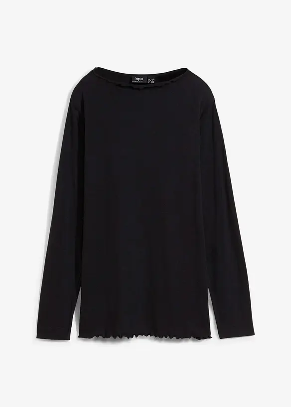 Maglia a maniche lunghe in misto cotone, bonprix