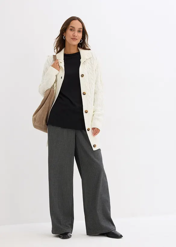 Maglia a maniche lunghe in misto cotone, bonprix