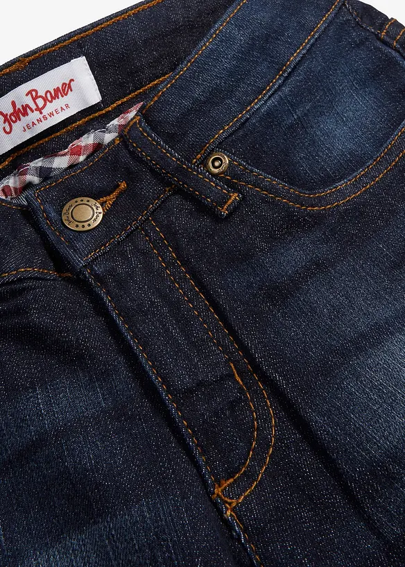 Jeans skinny elasticizzati, vita media, bonprix