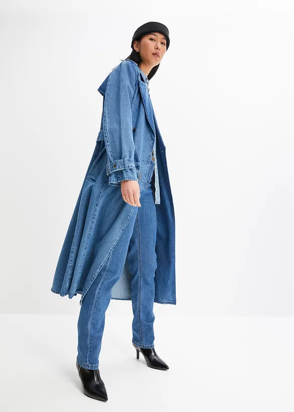 Jeans elasticizzati straight, vita media, bonprix