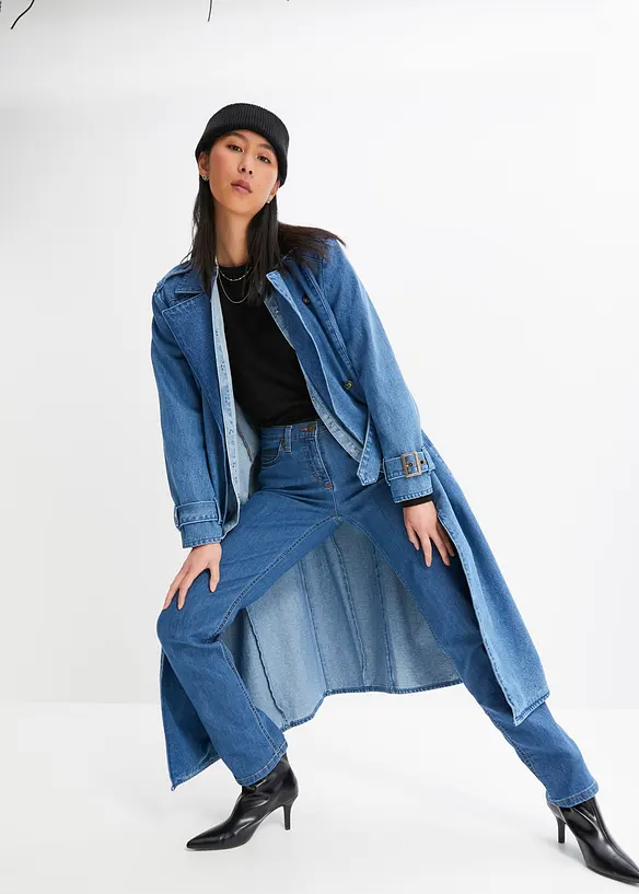 Jeans elasticizzati straight, vita media, bonprix