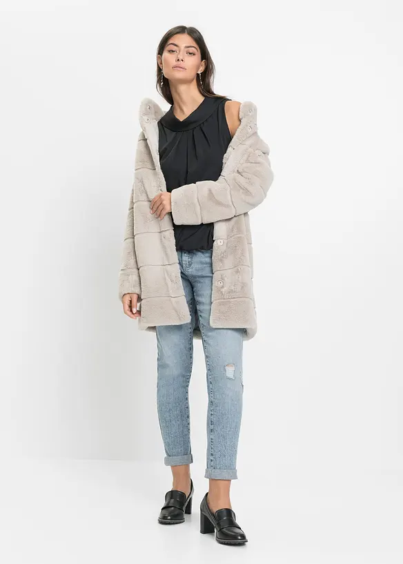 Cappotto in pelliccia ecologica, bonprix