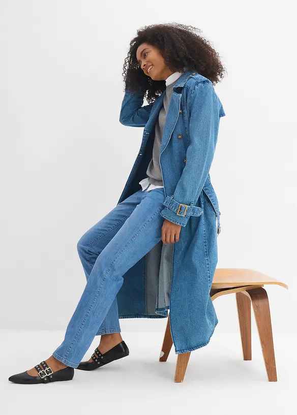 Jeans elasticizzati straight, vita media, bonprix