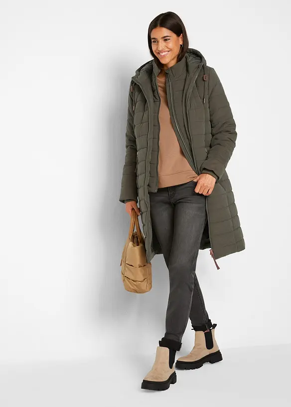 Giaccone trapuntato effetto 2 in 1, bonprix