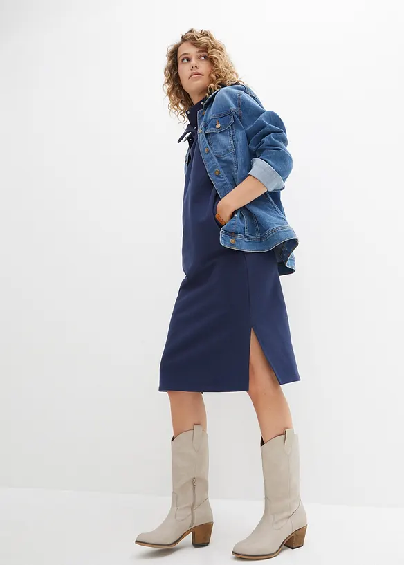 Jeans bootcut elasticizzati, vita media, bonprix