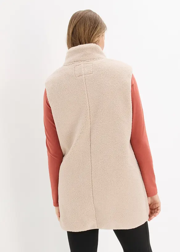 Gilet in pile teddy, bonprix