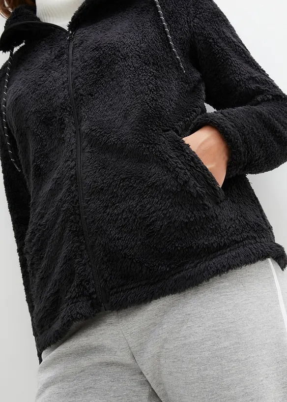 Giacca in pile teddy, bonprix