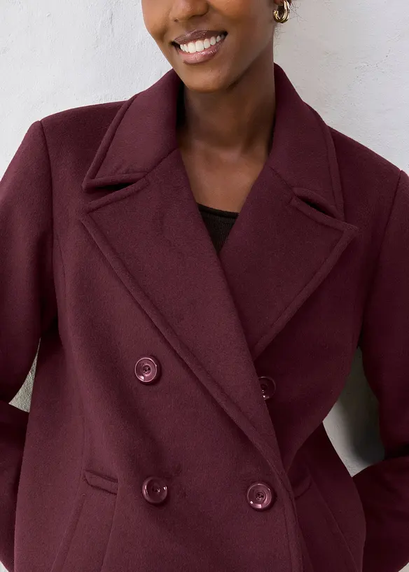 Caban in misto lana, bonprix