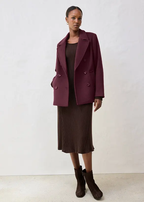 Caban in misto lana, bonprix