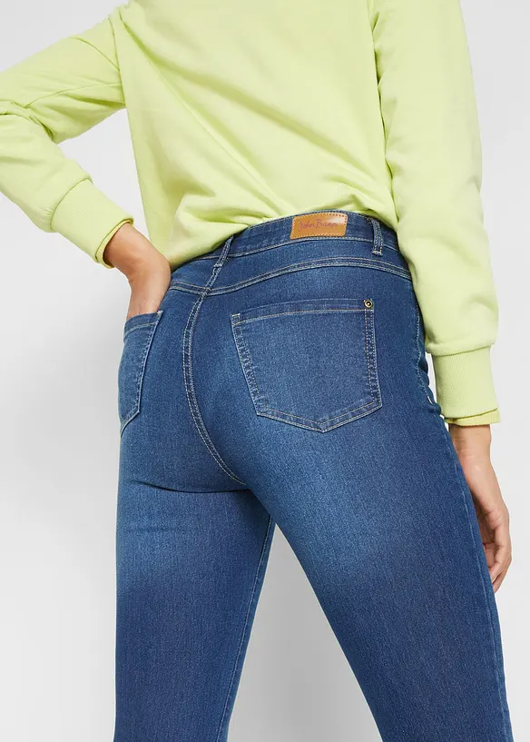Jeans skinny elasticizzati, vita alta, bonprix