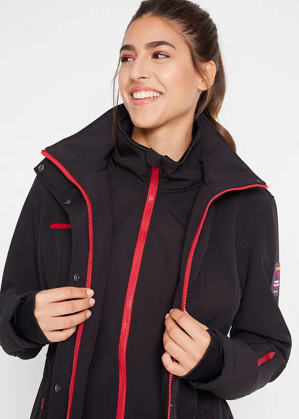 Softshell lungo elasticizzato idrorepellente, bonprix