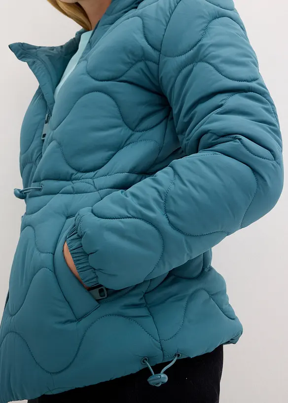 Giacca trapuntata con cappuccio, bonprix