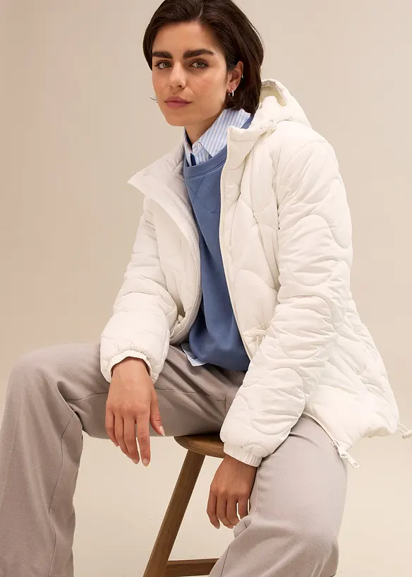 Giacca trapuntata con cappuccio, bonprix