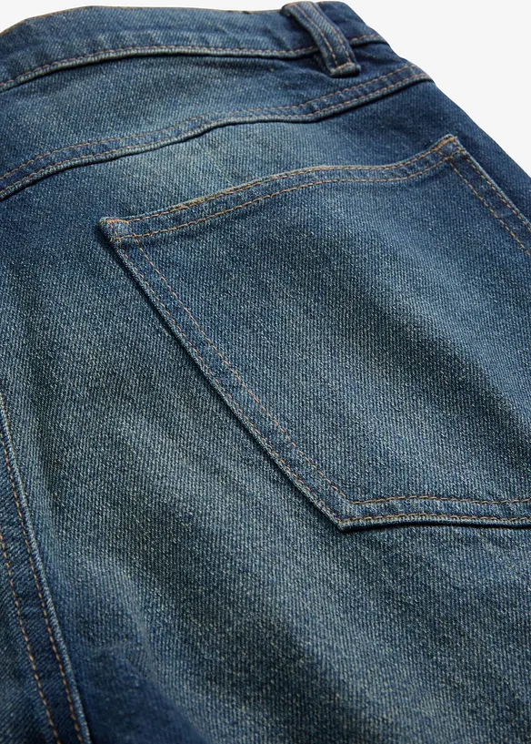 Jeans dal taglio dritto e morbido leggermente elasticizzati, vita alta, bonprix