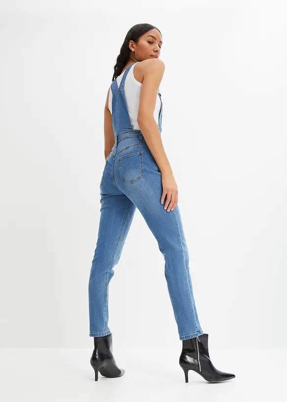 Salopette di jeans boyfriend fit, bonprix
