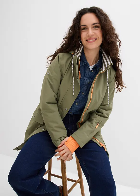 Giacca tecnica da mezza stagione, impermeabile, bonprix