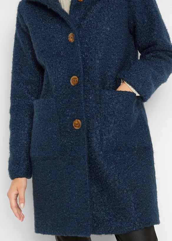 Cappotto boucl&eacute; con tasche, bonprix