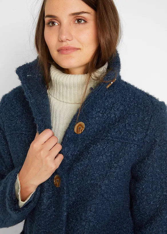 Cappotto boucl&eacute; con tasche, bonprix