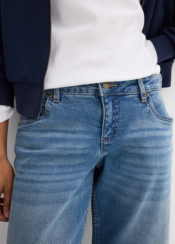 Jeans barrel, vita media, bonprix