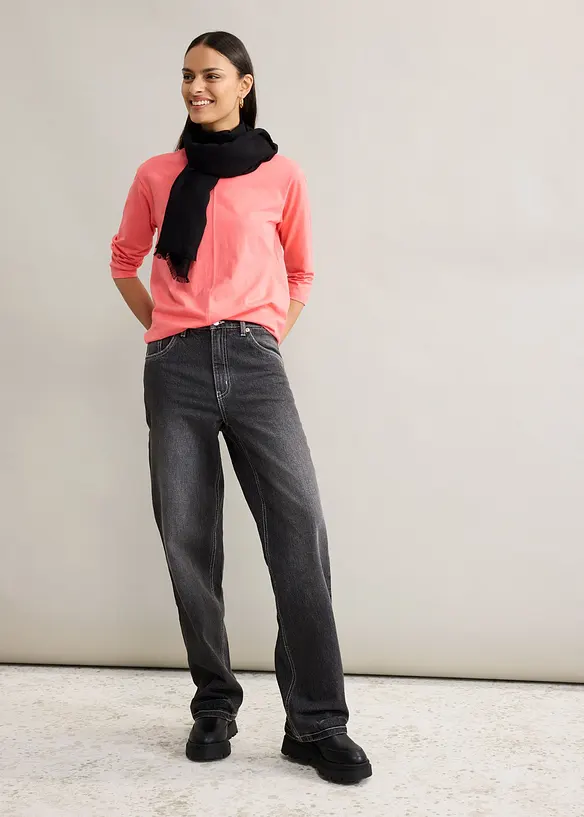 Jeans straight, loose fit, bonprix