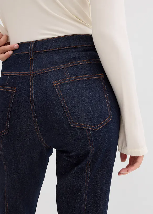 Mom jeans elasticizzati, vita alta, bonprix