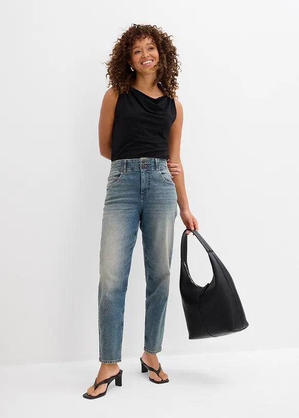 Mom jeans, vita alta, bonprix