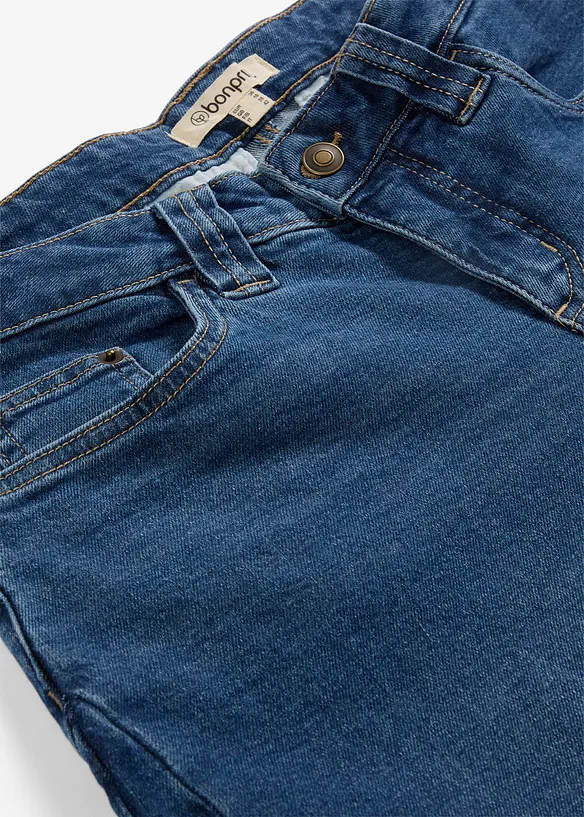 Jeans barrel cropped, vita media, bonprix